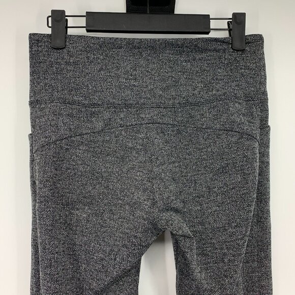 Athleta Leggings Pants Herringbone Mercer Stash Pocket Tight Pull On - Picture 12 of 14